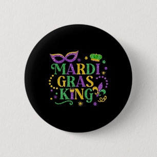 Mardi Gras King Fun Parade Mardi Gras Carnival Cos 6 Cm Round Badge
