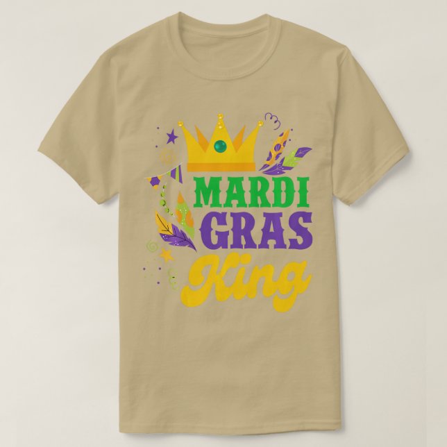 Mardi Gras King Funny Mardi Gras Carnival Party Me T-Shirt (Design Front)