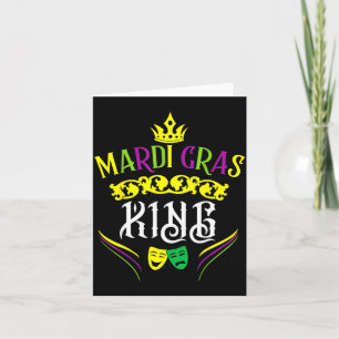 Mardi Gras King Funny New Orleans Party Parade  Card