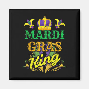 Mardi Gras King Men Carnival Costume Gift Mardi Gr Magnet