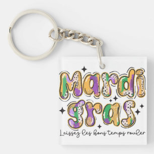 Mardi Gras Laissez Les Bons Temps Rouler Key Ring