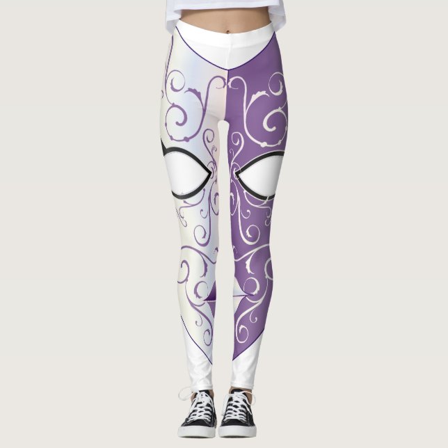 Mardi Gras Leggings (Front)