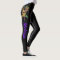 Mardi Gras Leggings Black Masks Name
