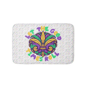 Mardi Gras Let the good times roll Bath Mat