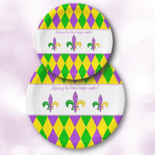 Mardi Gras! Let the Good Times Roll paper plates
