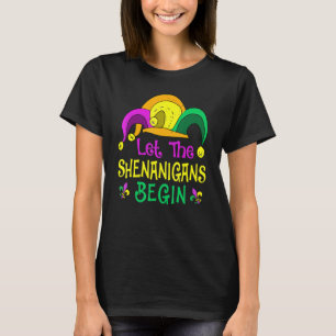 Mardi Gras Let The Shenanigan Begin Jester Hat Kid T-Shirt