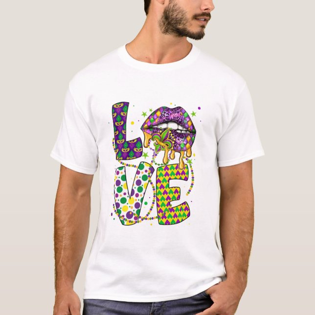 Mardi Gras Let The Shenanigans T-Shirt (Front)