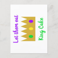 Mardi Gras Let Them Eat King Cake Crown