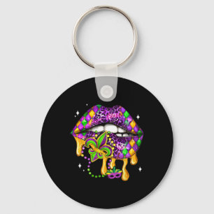 Mardi Gras Lip Women Costume Funny For Women Girl Key Ring