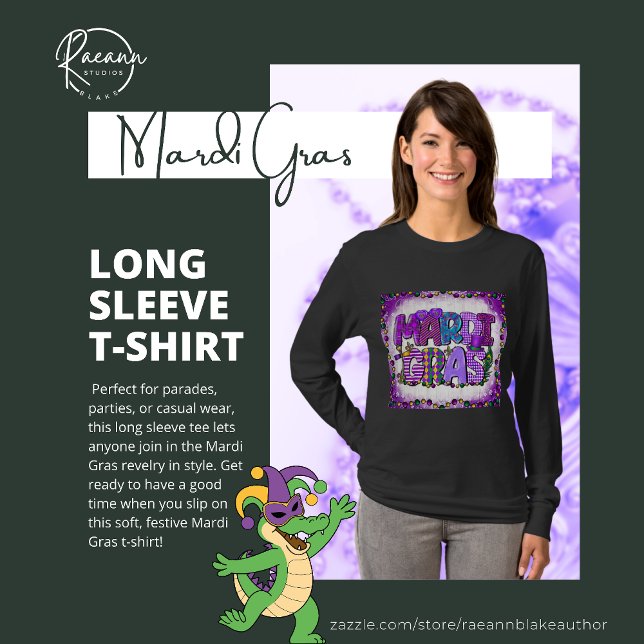 Mardi Gras Long Sleeve T-Shirt (Creator Uploaded)