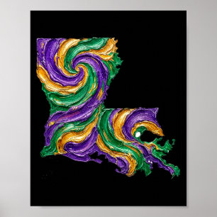 Mardi gras louisiana state Mardi gras louisiana st Poster