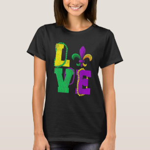 Mardi Gras Love Vintage Fleur De Lys Apparel, Men T-Shirt