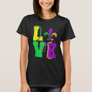 Mardi Gras Love Vintage Fleur De Lys Apparel, Men T-Shirt