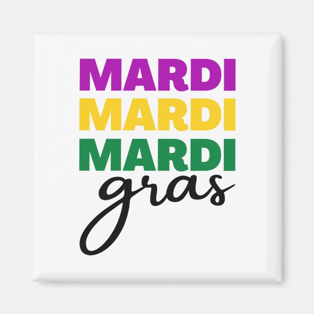 Mardi Gras Magnet (Front)