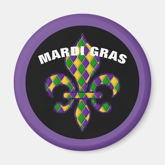 Mardi Gras Magnet (Front)