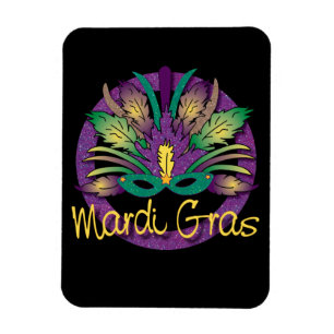 Mardi Gras Magnet - Plain