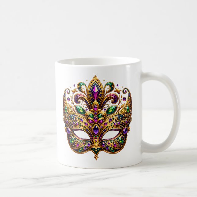 Mardi Gras Mask  Coffee Mug (Right)