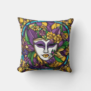 Mardi Gras Mask Cushion