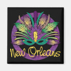 Mardi Gras Mask Magnet - New Orleans, LA