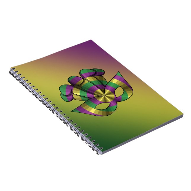 Mardi Gras Mask Notebook (Right Side)