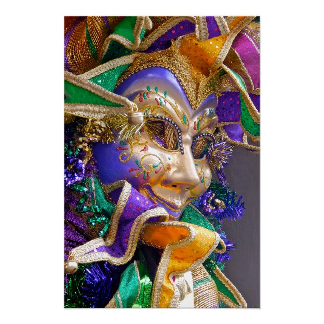 Mardi Gras Mask Poster (Front)