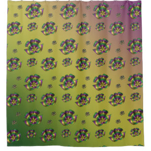 Mardi Gras Mask Shower Curtain