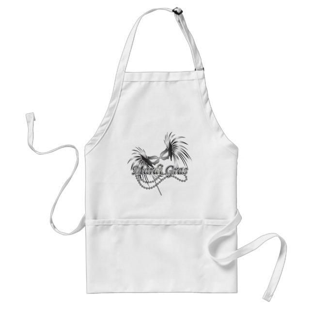 Mardi Gras Mask Standard Apron (Front)