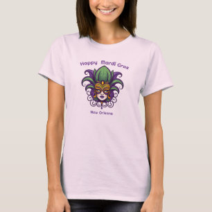 💚💜💛 Mardi Gras Mask T-Shirt