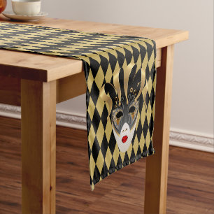 Mardi Gras Mask Table Runner