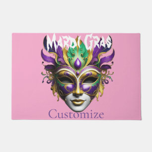 Mardi Gras Mask Thunder_Cove Doormat
