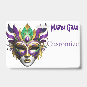 Mardi Gras Mask Thunder_Cove ID Badge