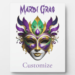 Mardi Gras Mask Thunder_Cove Plaque