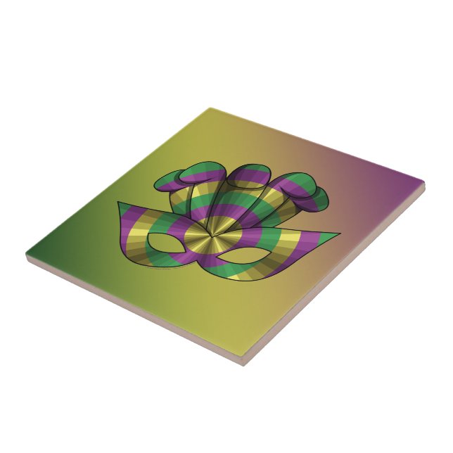 Mardi Gras Mask Tile (Side)