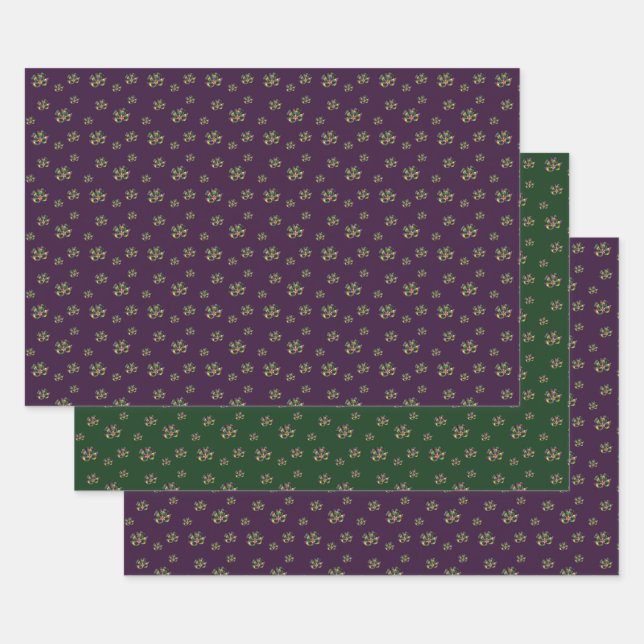 Mardi Gras Mask Wrapping Paper Set (Set)