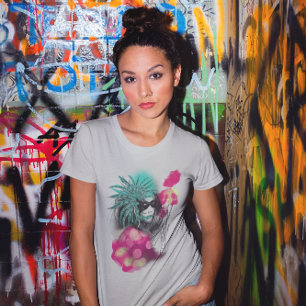 Mardi Gras Masked Carnival Girl New Orleans  T-Shirt