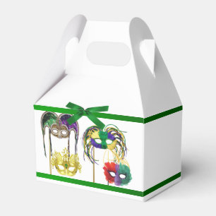 Mardi Gras Masks 1 Favour Box