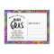 Mardi Gras Masks Colourful Martini Save the Date