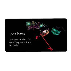 MARDI GRAS MASQUERADE black blue white
