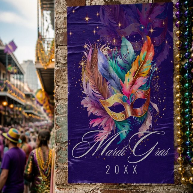 Mardi Gras Masquerade Mask | Purple Poster (Creator Uploaded)