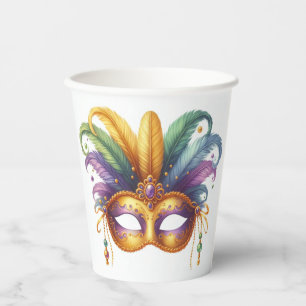 Mardi Gras Masquerade Paper Cups