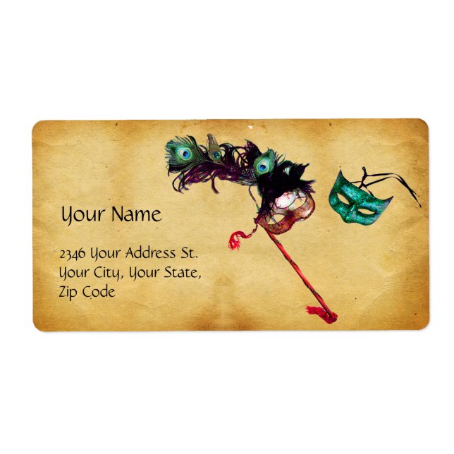 MARDI GRAS MASQUERADE parchment (Front)