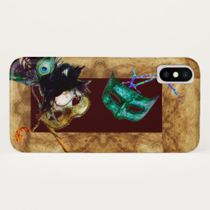 MARDI GRAS MASQUERADE parchment Case-Mate iPhone Case