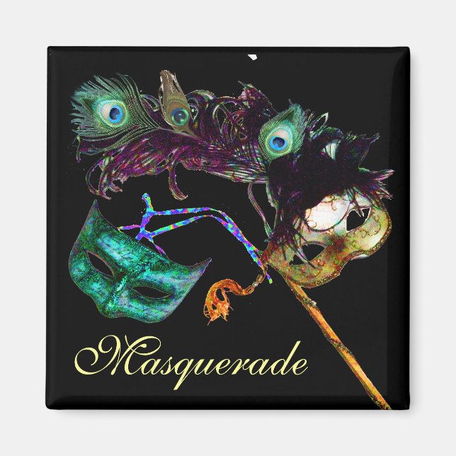 MARDI GRAS MASQUERADE PARTY MAGNET (Front)