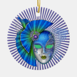 Mardi Gras - Masquerade - SRF Ceramic Tree Decoration