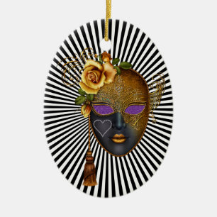 Mardi Gras - Masquerade - SRF Ceramic Tree Decoration