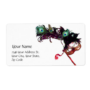 MARDI GRAS MASQUERADE white black