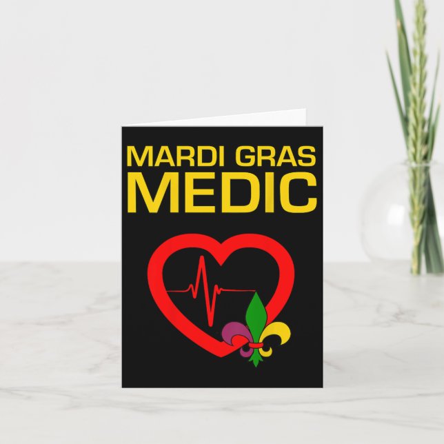 Mardi Gras Medic  Card (Front)