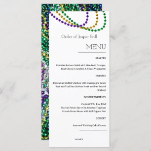 Mardi Gras Menu