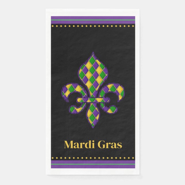 Mardi Gras  Napkin (Front)