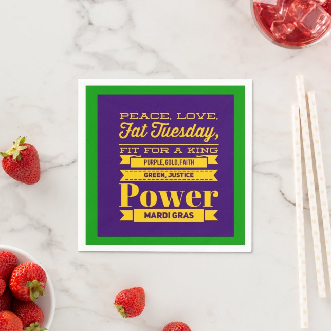 Mardi Gras Napkin (Insitu)